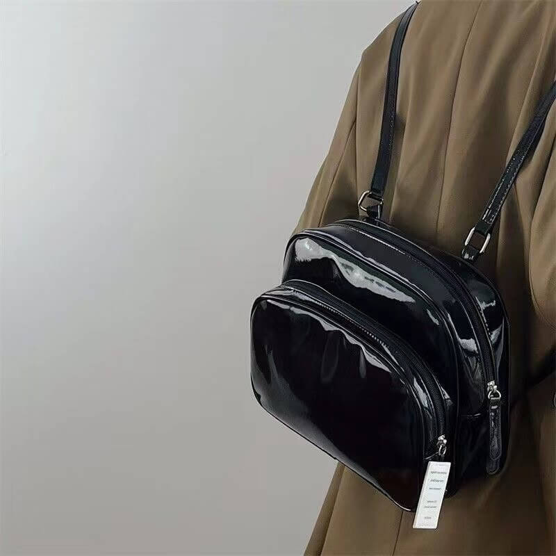 Cute Niche Black Mini Backpack All Match