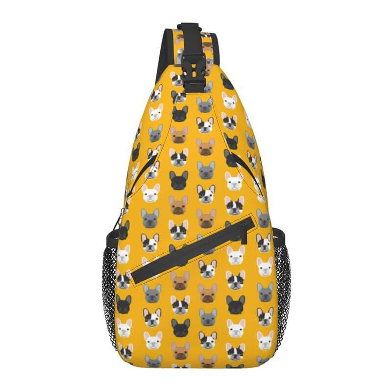 Sling Chest Bag Cute Dog Shoulder Backpack Purse for Traveling