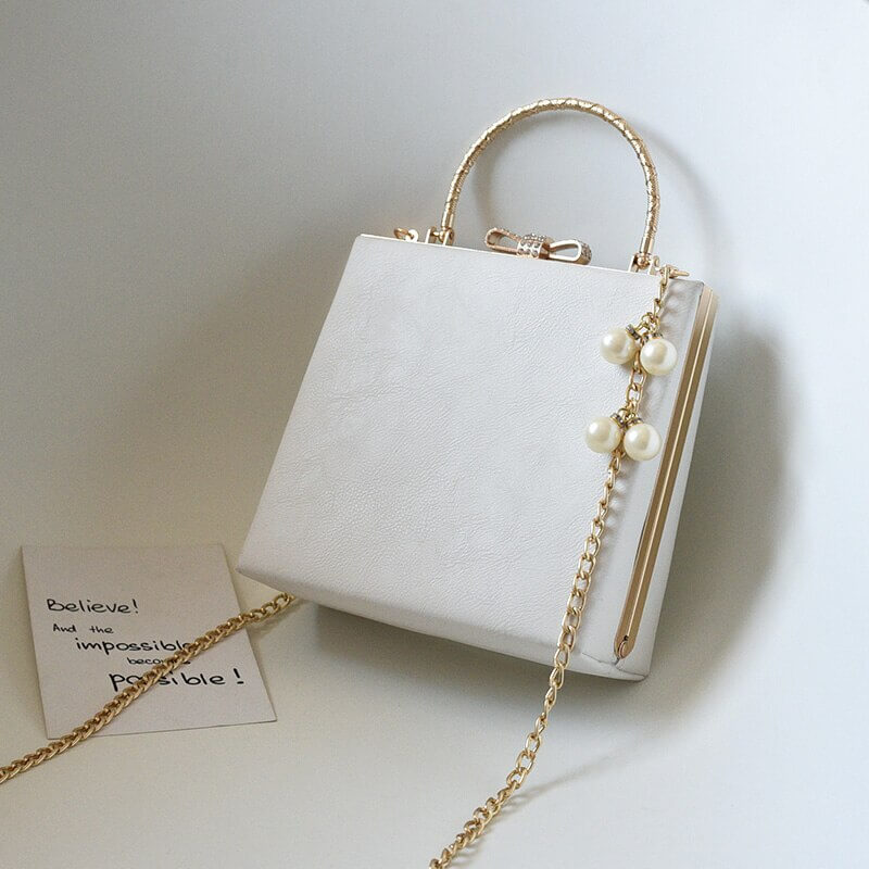 Luxury Angel Pearl Leather Handbags