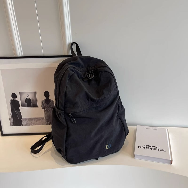 Ladies Canvas Adjustable Shoulder Strap Travel Backpack