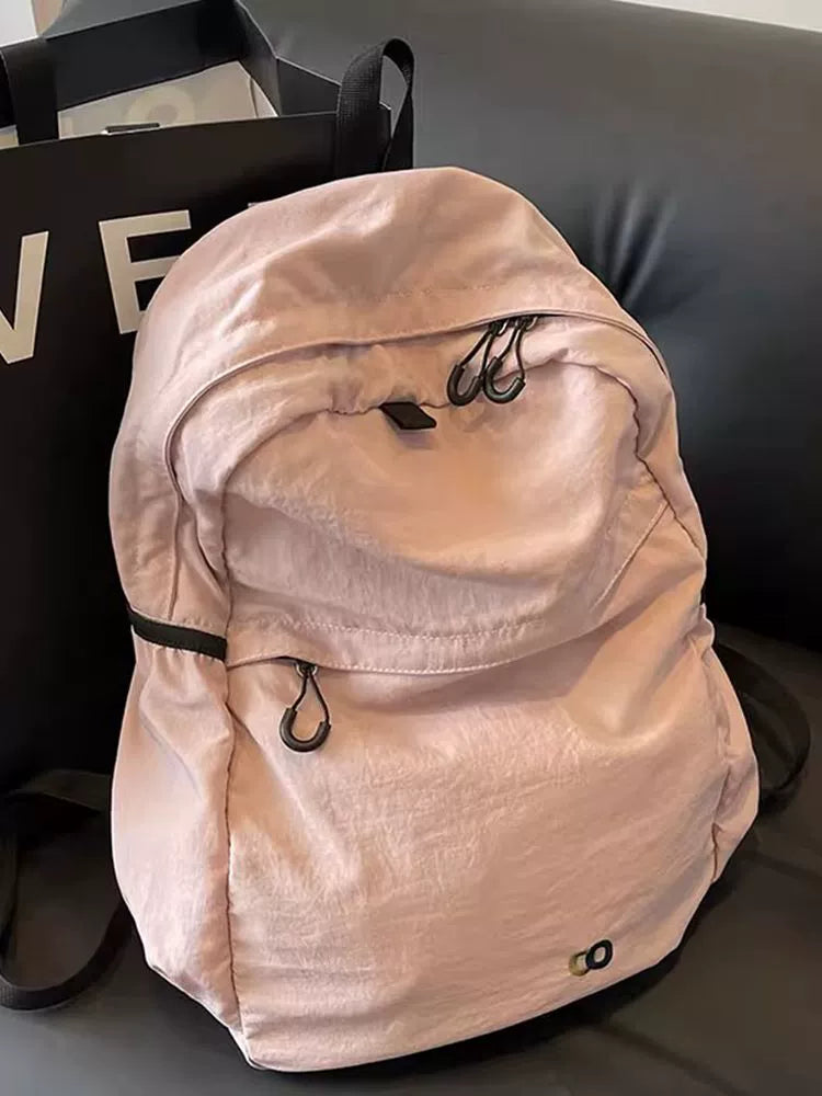 Ladies Canvas Adjustable Shoulder Strap Travel Backpack