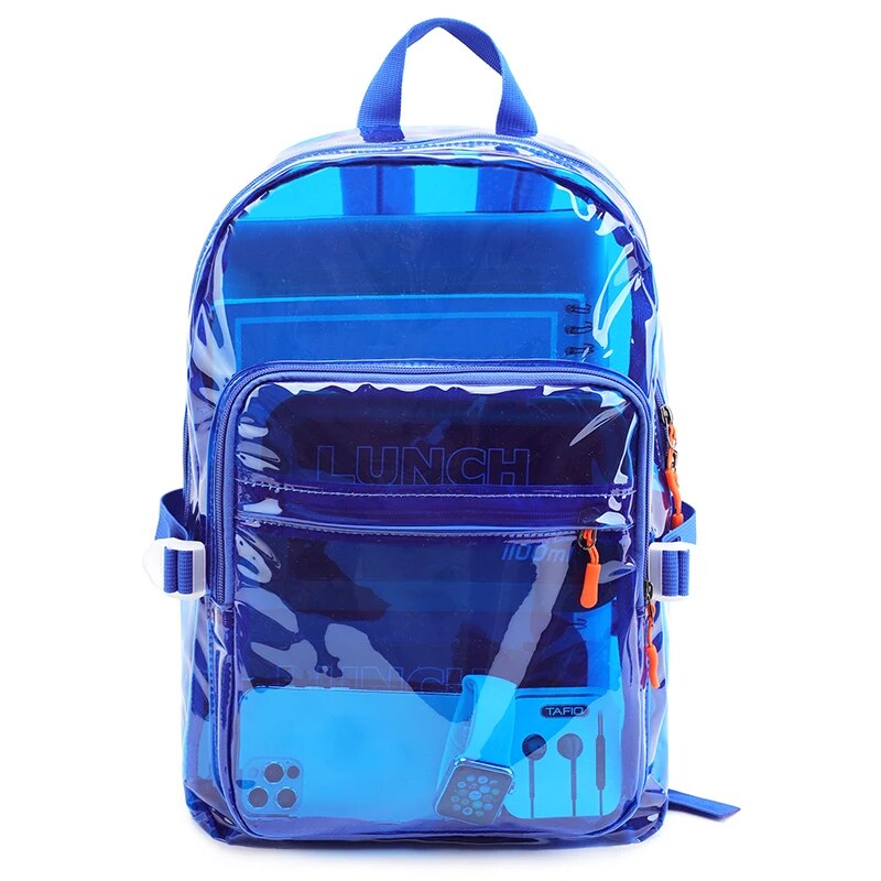 PVC Transparent Lightweight Waterproof Laptop Clear Backpacks