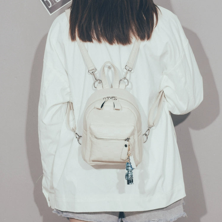 Mini Cute Slung Small Backpack Bag in White