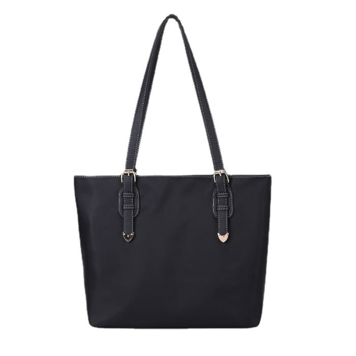 Black Japan Canvas Shoulder Work Tote