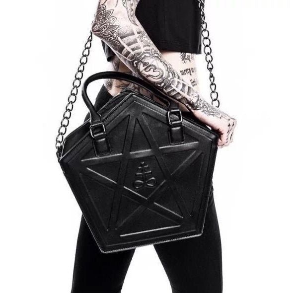 Pentagram Dark Gothic Shoulder Purse Bag