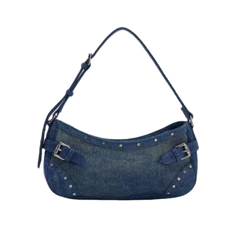 Vintage Denim Purse Retro Design Armpit Handbags