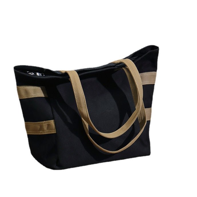 Canvas Fashion Women Tote in Black Print