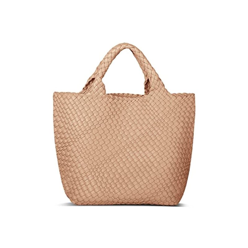 Vegan Leather Woven Tote Bag with Wallet Australia