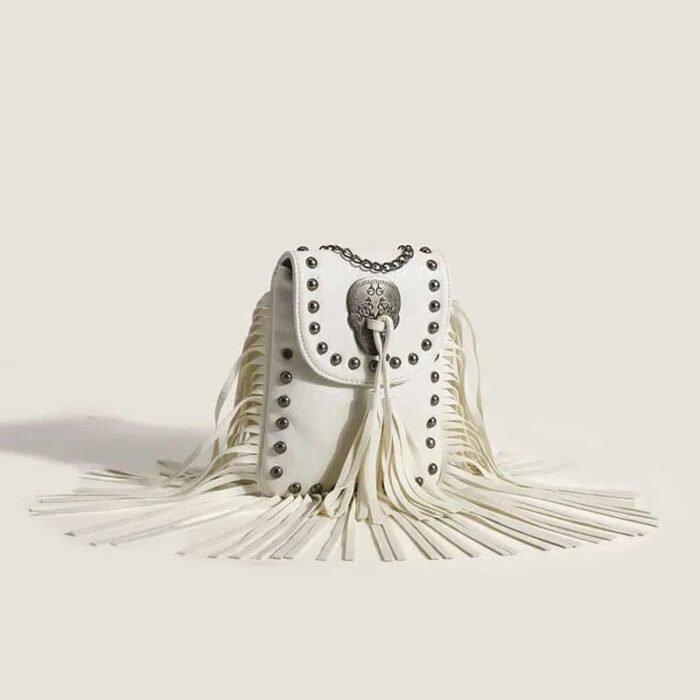 Bohemian Skull Rivet Chain Fringe Vintage Girl Punk Bags