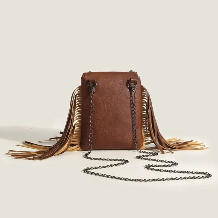 Bohemian Skull Rivet Chain Fringe Vintage Girl Punk Bags