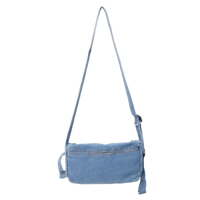 New Fashion Denim Travel Purse Small Crossbody Student Messenger Bag