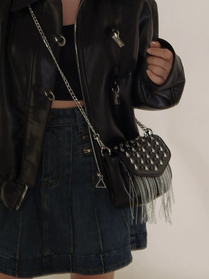 Black Millennium Spicy Premium fringed Bag