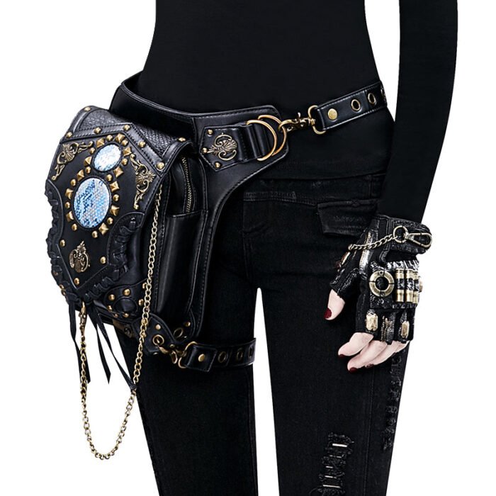 Gear Duke Steampunk Gothic Fanny Pack Purse