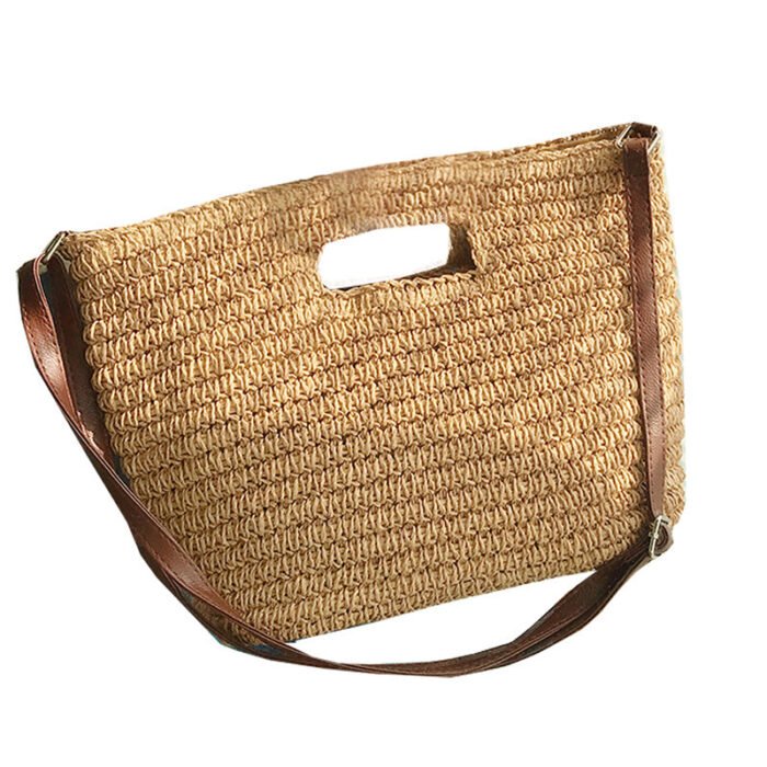 Summer Designer Large Straw Shoulder Tote Bag