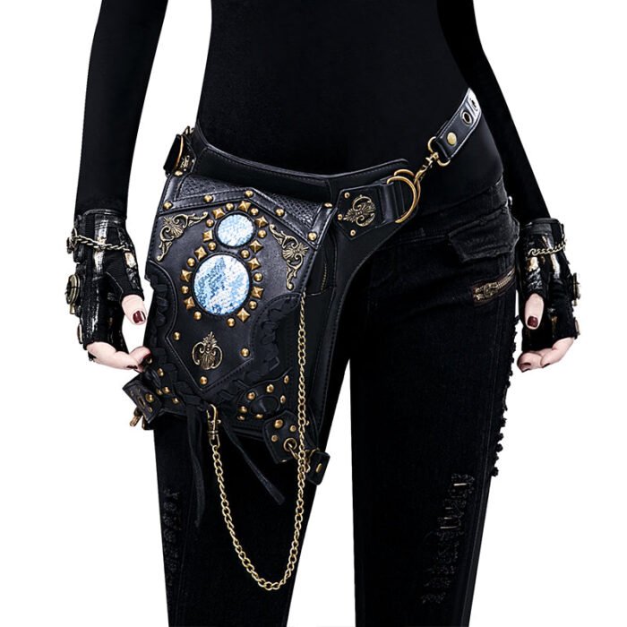 Gear Duke Steampunk Gothic Fanny Pack Purse