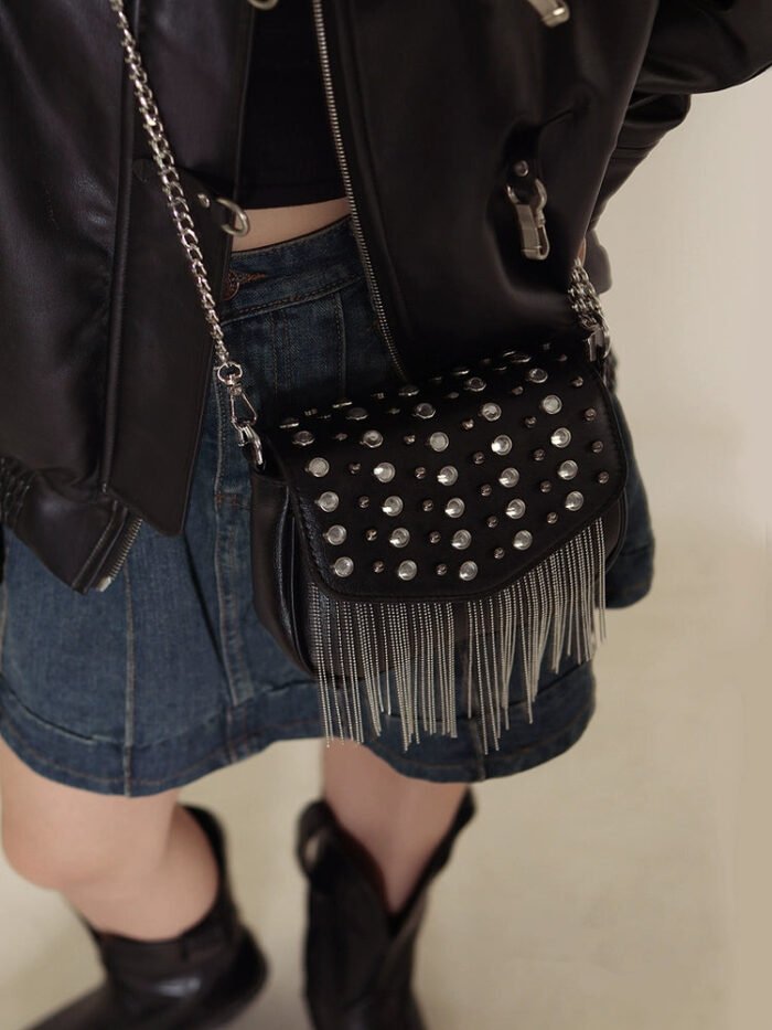 Black Millennium Spicy Premium fringed Bag