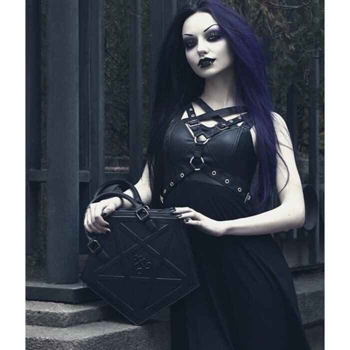 Pentagram Dark Gothic Shoulder Purse Bag