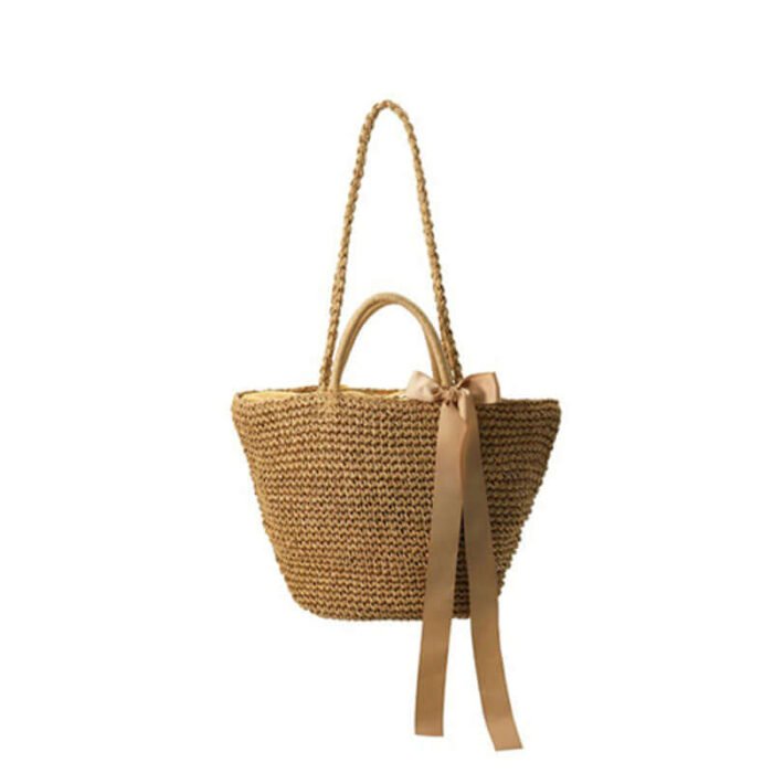 Handmade Beach Woven Straw Crossbody Bag