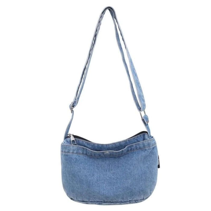 Korean Mini Simple Denim Cross Body Purse Bag