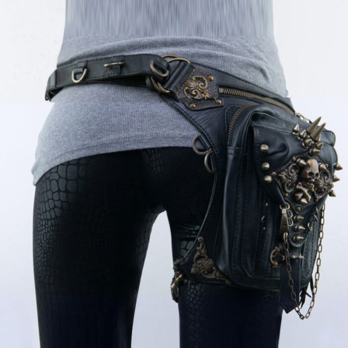 Gear Duke Steampunk Gothic Fanny Pack Purse