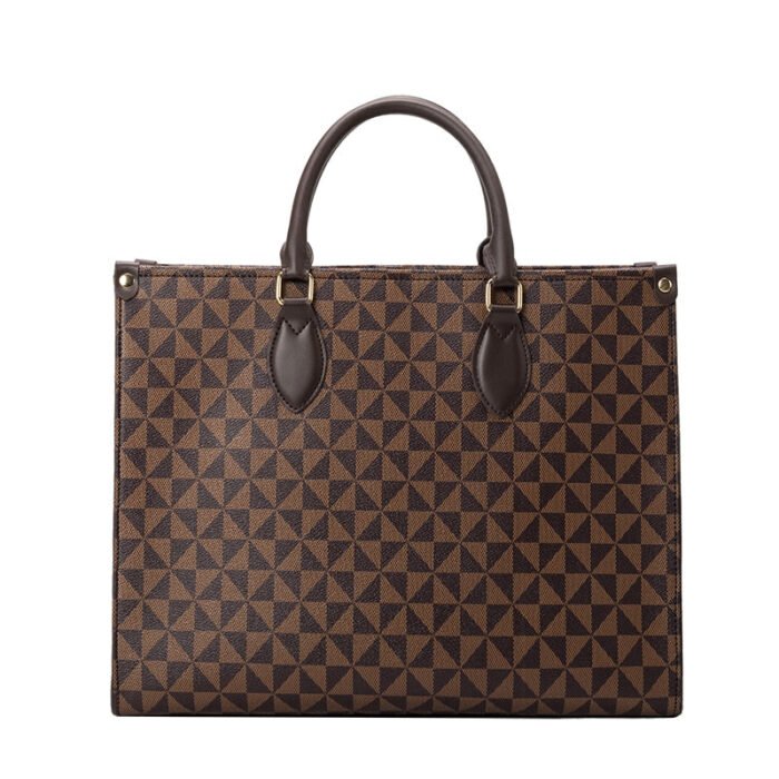 Leather Squared Woke Tote Luxury Designer