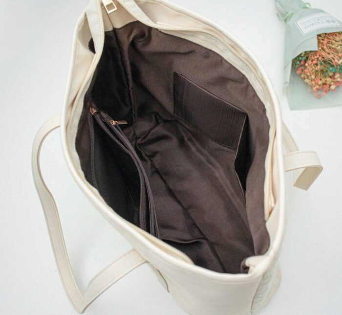 Korean Lace Canvas Oxford Work Tote for Women