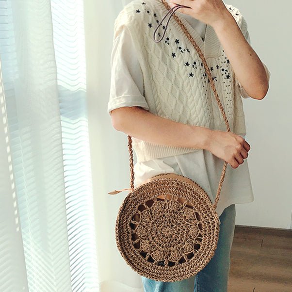 Summer Design Round Vintage Cross Body Shoulder Bag