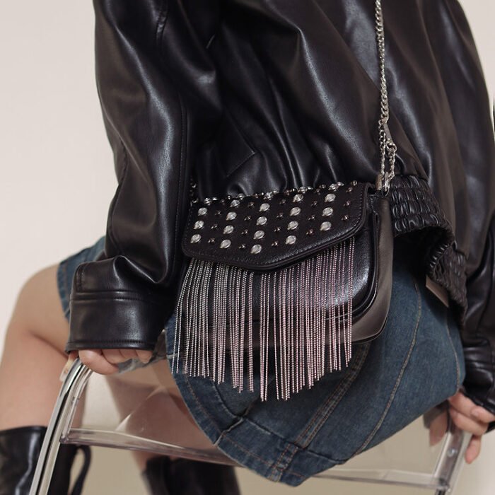 Black Millennium Spicy Premium fringed Bag