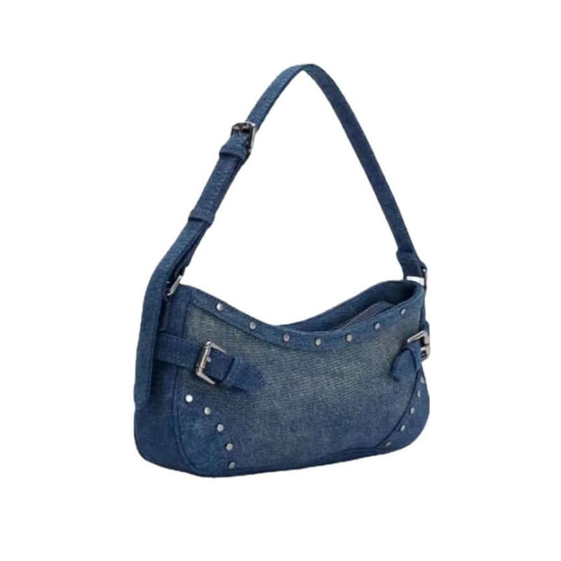 Vintage Denim Purse Retro Design Armpit Handbags